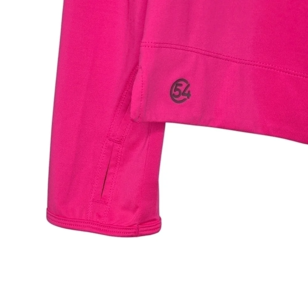 CHASE 54 Women's Golf Performance Quarter Button Down Shirt Pink Size Medium